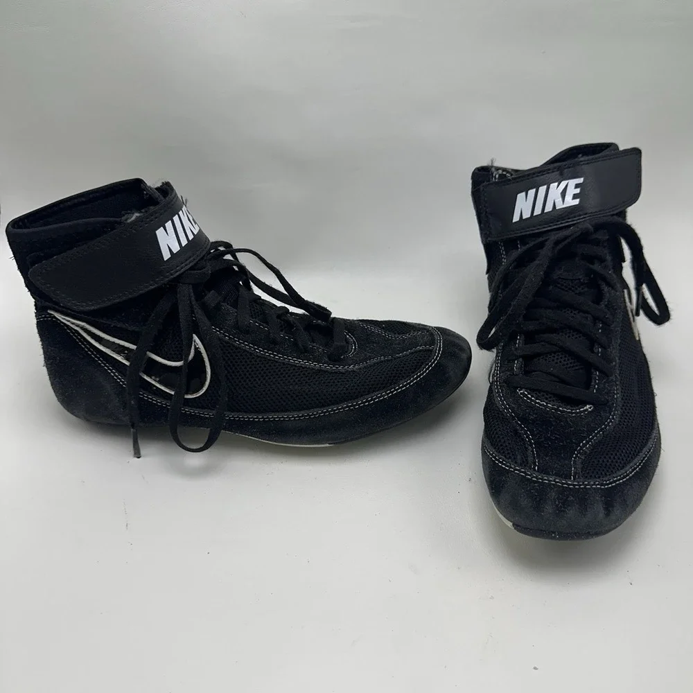 Nike Speed Sweep VII 366683-001 Mens Size 7.5 Black White Wrestling Shoes